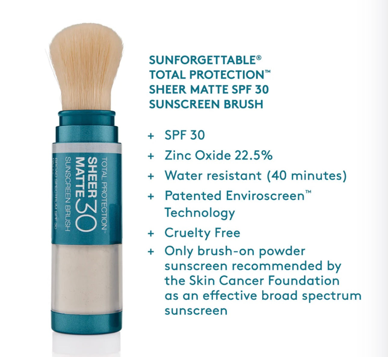 Sunforgettable Total Protection Sheer Matte SPF 30 Sunscreen Brush